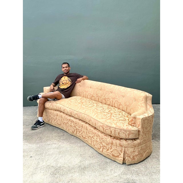Vintage Ferguson Copeland Damask Sofa For Sale - Image 12 of 14