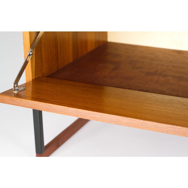 Vintage Teak Shoe Cabinet, Germany, 1960s For Sale - Image 12 of 15