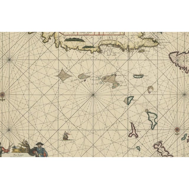 Antique Sea Chart of the Northern Part of Hispaniola For Sale - Image 4 of 6