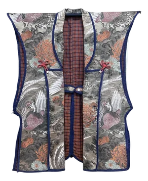 Japanese Ceremonial Brocade Jinbaori Vest Jacket