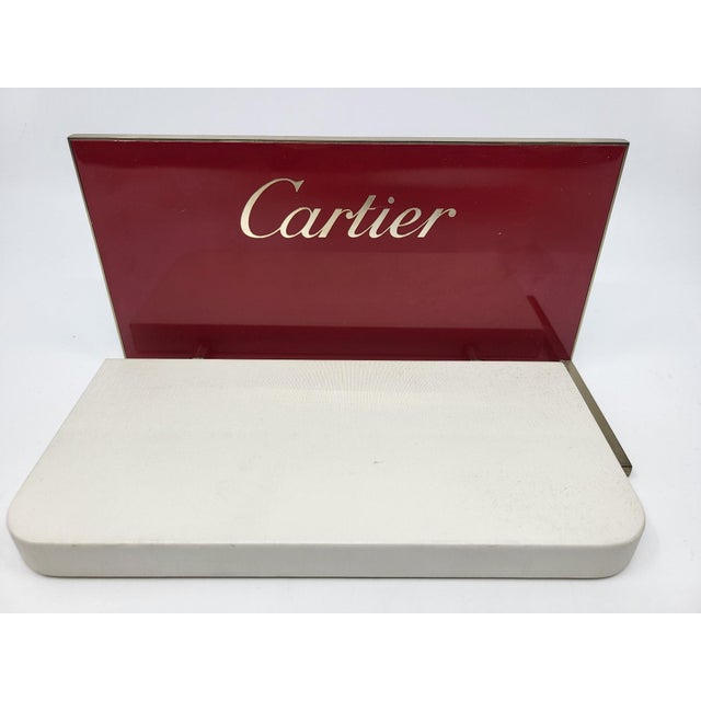 Metal French Brand Display Box by Cartier For Sale - Image 7 of 7