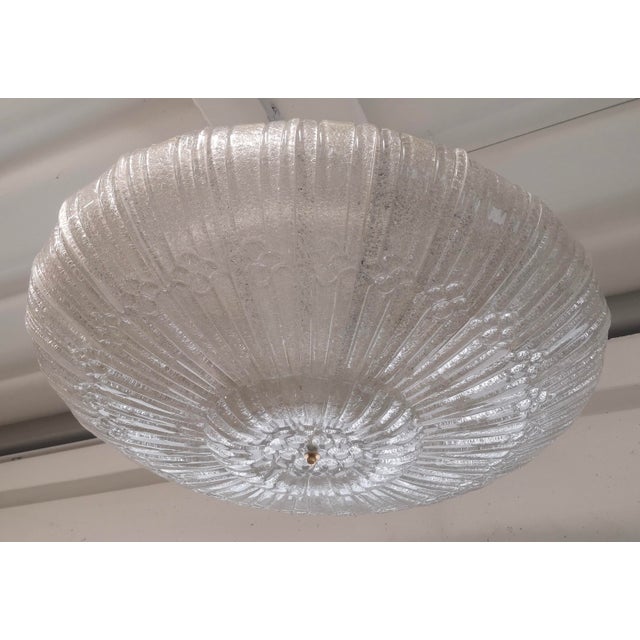 Italian White Murano Glass Pendant, 2000 For Sale - Image 6 of 11