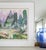 Paint Abstract Fauvist Watercolor Landscape Painting Titled China Pink For Sale - Image 7 of 10