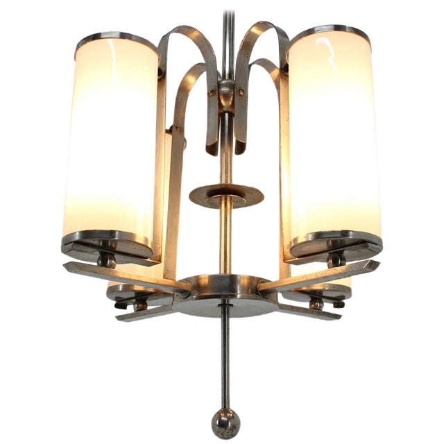 Bauhaus Chrome Pendant, 1930s For Sale
