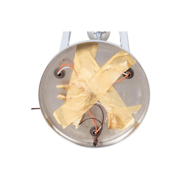 Metal Mid-Century Modern Space Age Chrome 3 Orb Globe Floor Lamp For Sale - Image 7 of 11