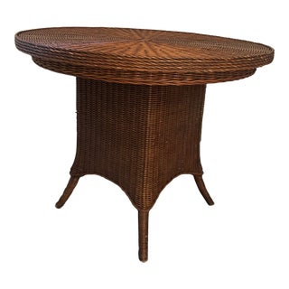 Ralph Lauren Wicker Round Table For Sale