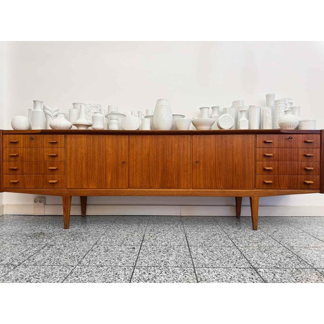Mid-Century Design Teak Sideboard For Sale - Image 14 of 15