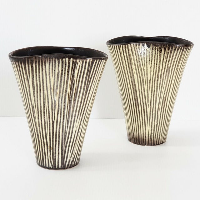 Ceramic Vintage Ceramic Vases, 1950s, Set of 2 For Sale - Image 7 of 7
