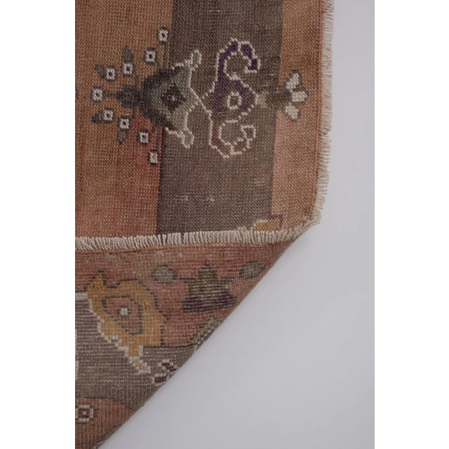 Brown Vintage Turkish Konya Rug 5'1'' X 8'4'' For Sale - Image 8 of 11