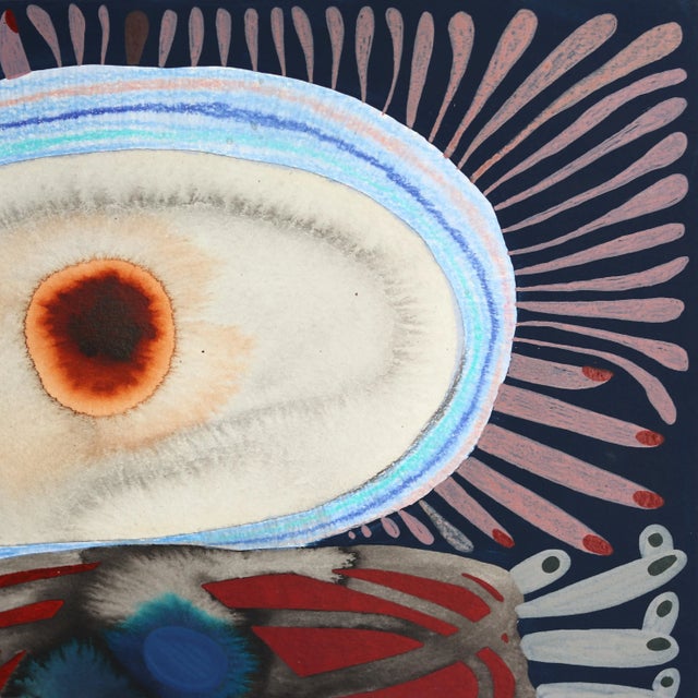 Abstract Plants in Pottery Pots - Abstract Colorful Botanical Painting on Paper Original Artwork by Krisanne Souter For Sale - Image 3 of 6