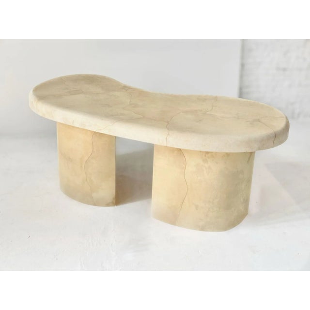 Karl Springer Goatskin Freeform Desk, 1988 For Sale - Image 12 of 12