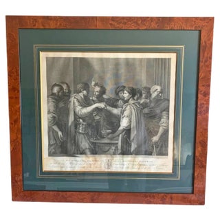 Luigi Bartolini Baldelli, Roman Scene, 19th Century, Engraving, Framed For Sale