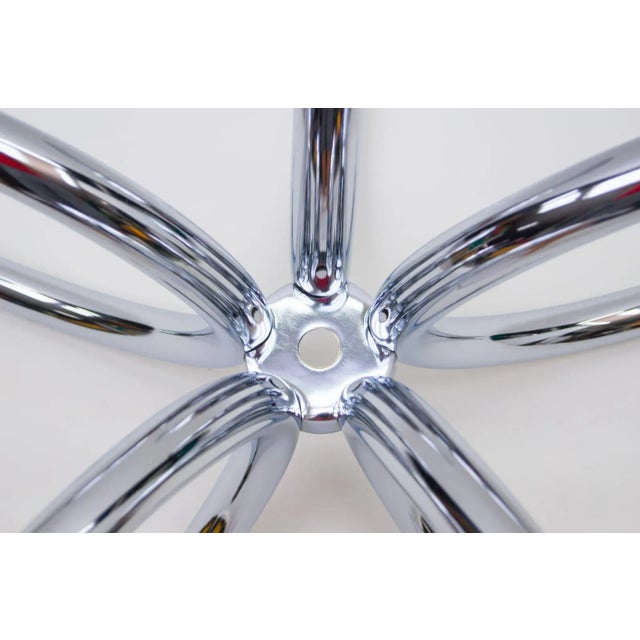 Round Chrome & Smoked Glass Coffee Table, 1970s For Sale - Image 6 of 7