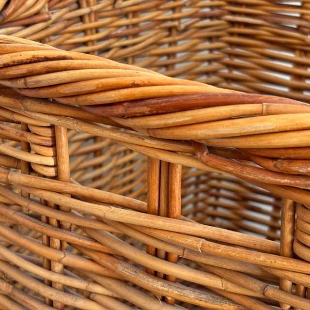 Vintage French-Style Storage / Kindling Basket For Sale - Image 9 of 11