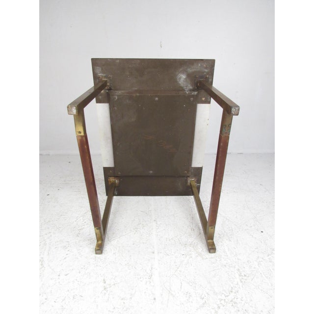 1970s 1970s Pair of Mid-Century Walnut and Formica End Tables - 2 Pieces For Sale - Image 5 of 9