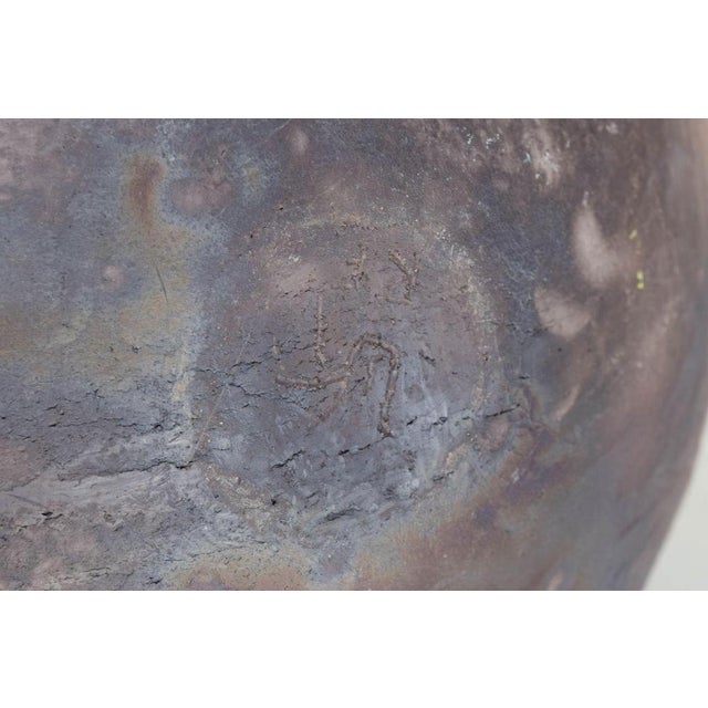 1980s Large European Studio Ceramic Bowl with Abstract Decoration, 1980s For Sale - Image 5 of 6