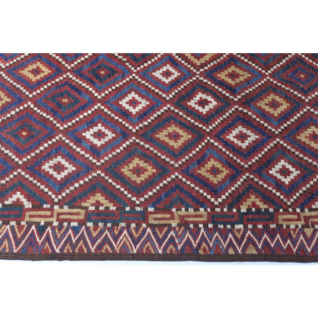 1930s Colorful Turcoman Flatweave Floor Kilim-10' X 4' 9'' For Sale - Image 9 of 14