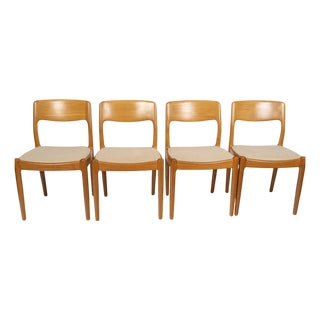 Chairs attributed to Juul Kristensen, 1960s, Set of 4 For Sale
