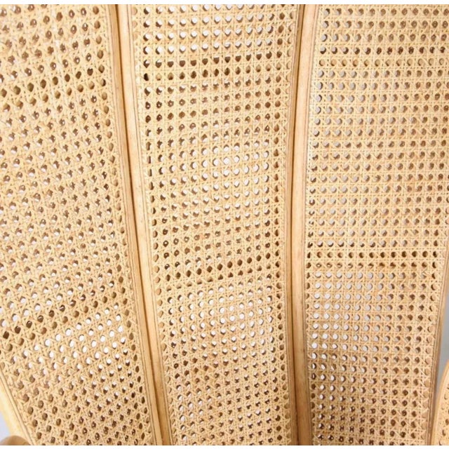 Wood Set of Large Rattan and Cane Chairs, 1990s For Sale - Image 7 of 8