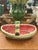 These vintage watermelon serving pieces are very popular for summer outdoor entertaining. Most likely, earthenware, this...