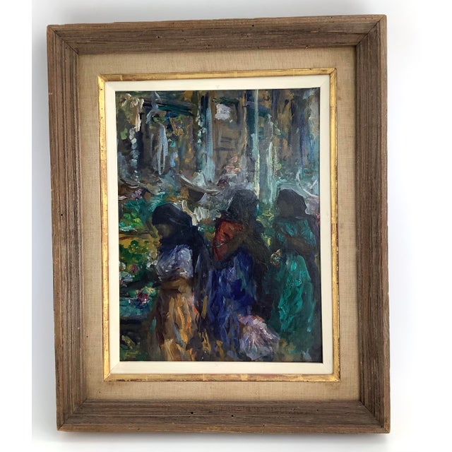 Brown Wayman Elbridge Adams Original Impressionist Oil Painting, C1920 For Sale - Image 8 of 10