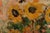 Unknown, Young Woman Among Sunflowers, 1909, Oil on Canvas For Sale - Image 3 of 14