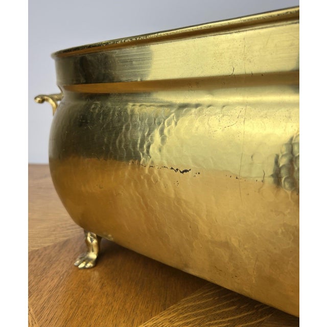 Vintage Style Brass Jardiniere with Handles For Sale - Image 18 of 18