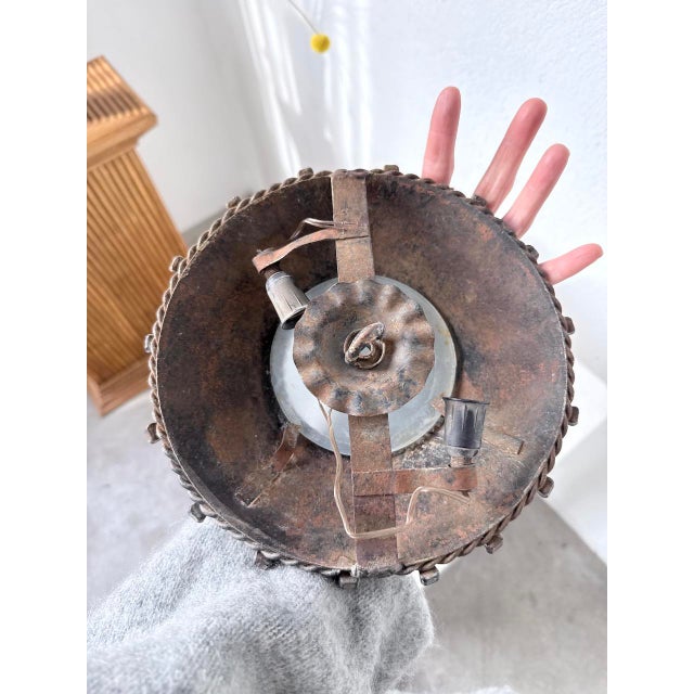 Brutalist Nail Wall Sconces, 1950s, Set of 2 For Sale - Image 16 of 18