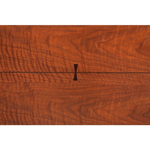 Pair of Lane Tuxedo Walnut and Rosewood Inlaid Bowtie End Tables, Circa 1960s For Sale - Image 14 of 18