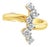 Vertical Diamond Cocktail Ring .75cttw 14k Yellow Gold, Size 7 For Sale