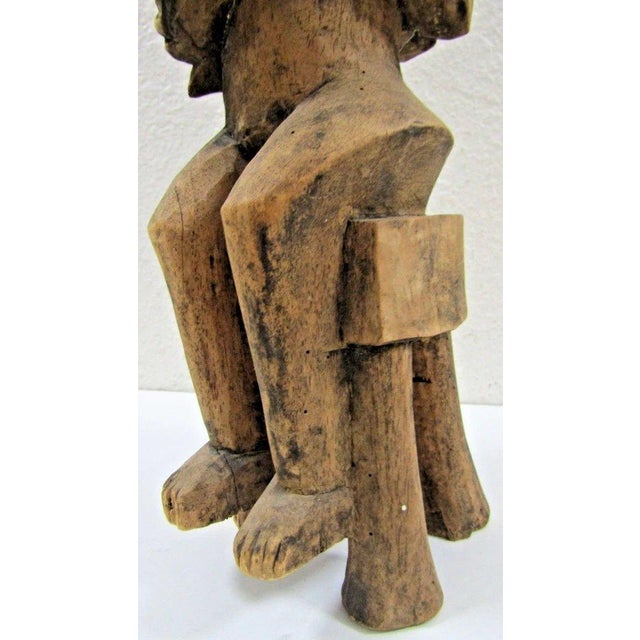 Antique African Hand-Carved Wooden Dogon Maternity Sculpture From Mali For Sale - Image 13 of 17