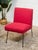 Mid-Century Modern Mid 20th Century Styled After Milo Baughman for Pacific Iron in Viper Red For Sale - Image 3 of 7