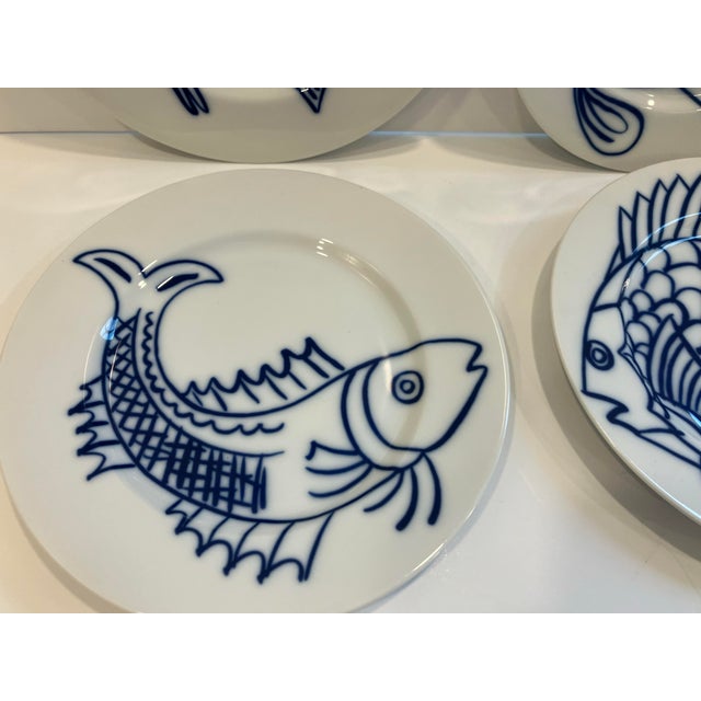 Fitz & Floyd Plates Dated 1977 - Set of Six For Sale In Boston - Image 6 of 10