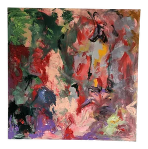 Abstract by Erik Sulander on Wood/Acrylic 48 X48