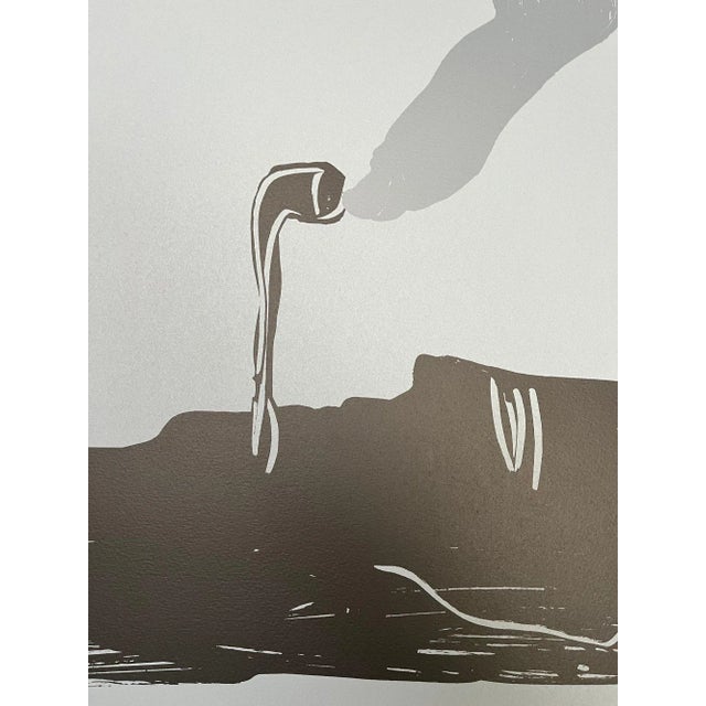 Bruce McLean Abstract Signed and Numbered Screenprint, Pipe Smokers 1984 For Sale - Image 4 of 4