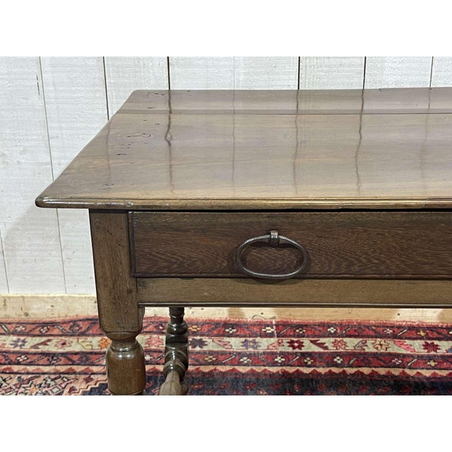 Antique Desk in Walnut and Oak, 1800s For Sale - Image 5 of 18