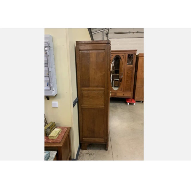 Brown Vintage Art Deco Wardrobe, 1930s For Sale - Image 8 of 11