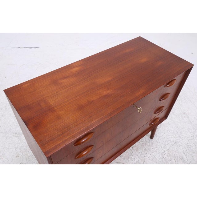 Wood Vintage Danish Teak Chest of Drawers by Johannes Sorth, 1960s For Sale - Image 7 of 15