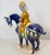 Chinese 1980s Large Chinese Sancai Glazed Pottery Horse & Rider Sculpture Tang Style 17" For Sale - Image 3 of 4