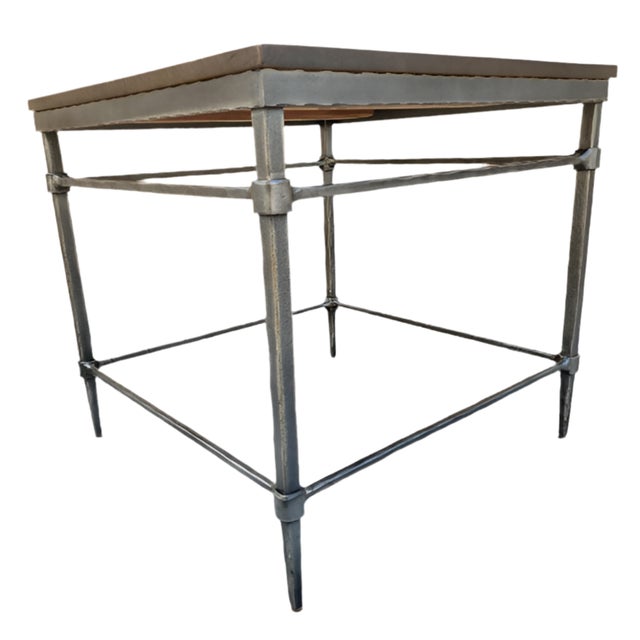 Ethan Allen Rustic Vida Reclaimed Wood Side Table For Sale In Chicago - Image 6 of 6