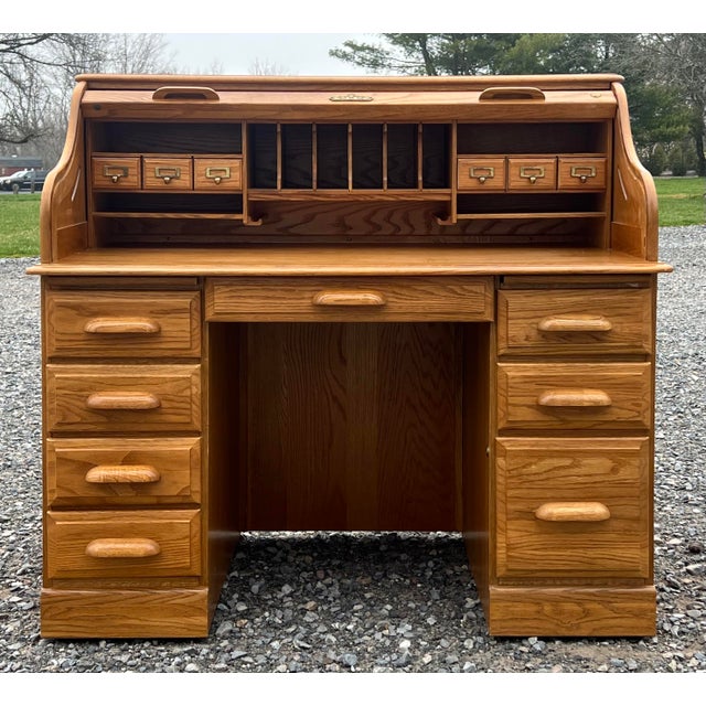 Mt Airy Roll Top Desk Chairish, 40 OFF