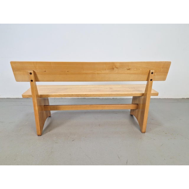 Vintage Ash and Elm Bench, Denmark, 1960s For Sale - Image 3 of 11