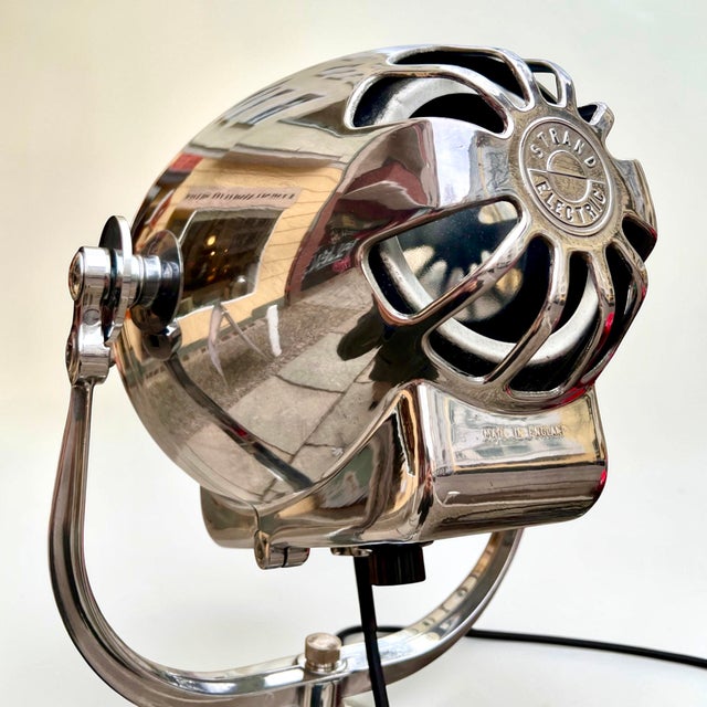 Vintage English Aluminum Tripod Theater Spotlight from Gitzo, France, 1950s For Sale - Image 4 of 18