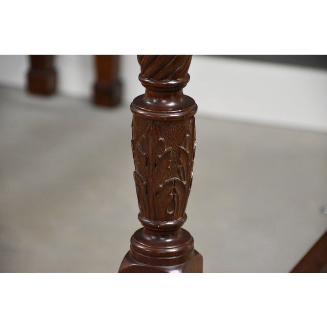 Brown Mahogany Antique Twin Beds - A Pair For Sale - Image 8 of 10