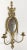 Hollywood Regency Vintage Pagoda Style Brass Mirrored Wall Candle Sconce For Sale - Image 3 of 6