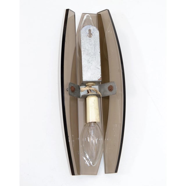 Vintage Fontana Arte Style Sconces - Pair For Sale - Image 10 of 12