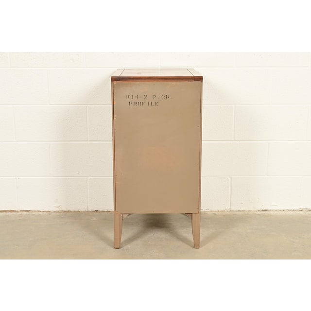 John Van Koert for Drexel Profile Walnut Bachelor Chest or Nightstand, Circa 1960s For Sale - Image 14 of 15