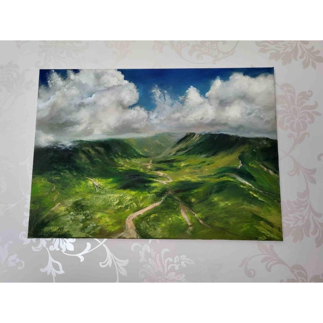 Original oil painting 'Summer Day', on canvas 50 x 70 cm, 2023 This piece is attributed to the mentioned designer/maker....