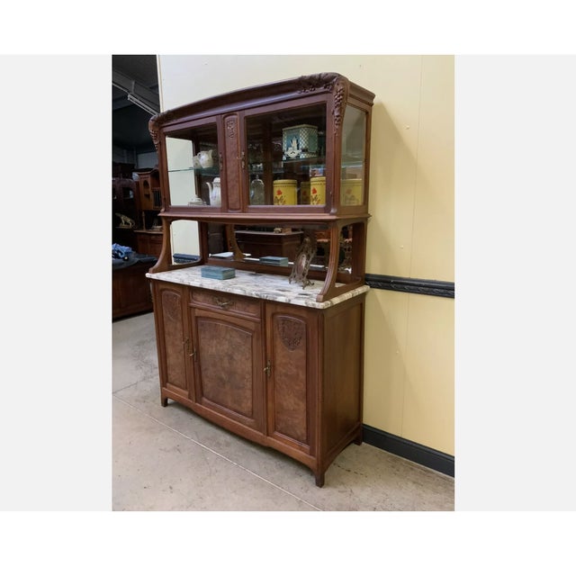 Wood Antique Buffet in Wood, 1890s For Sale - Image 7 of 12