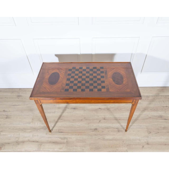 Late 18th-Century Tric Trac Games Table in Varnished Marquetry For Sale In Atlanta - Image 6 of 13